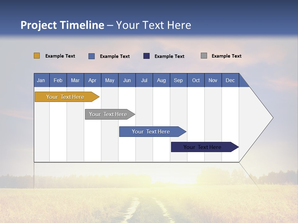 Area Road Corn PowerPoint Template