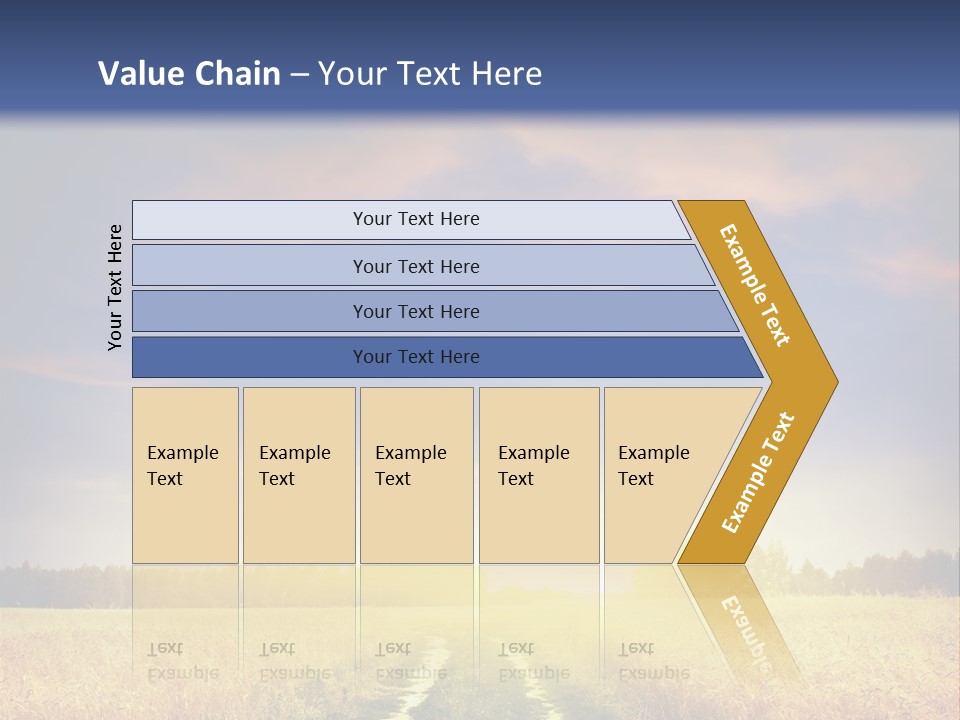 Area Road Corn PowerPoint Template