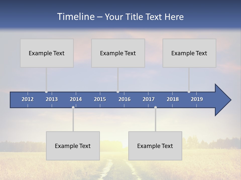 Area Road Corn PowerPoint Template
