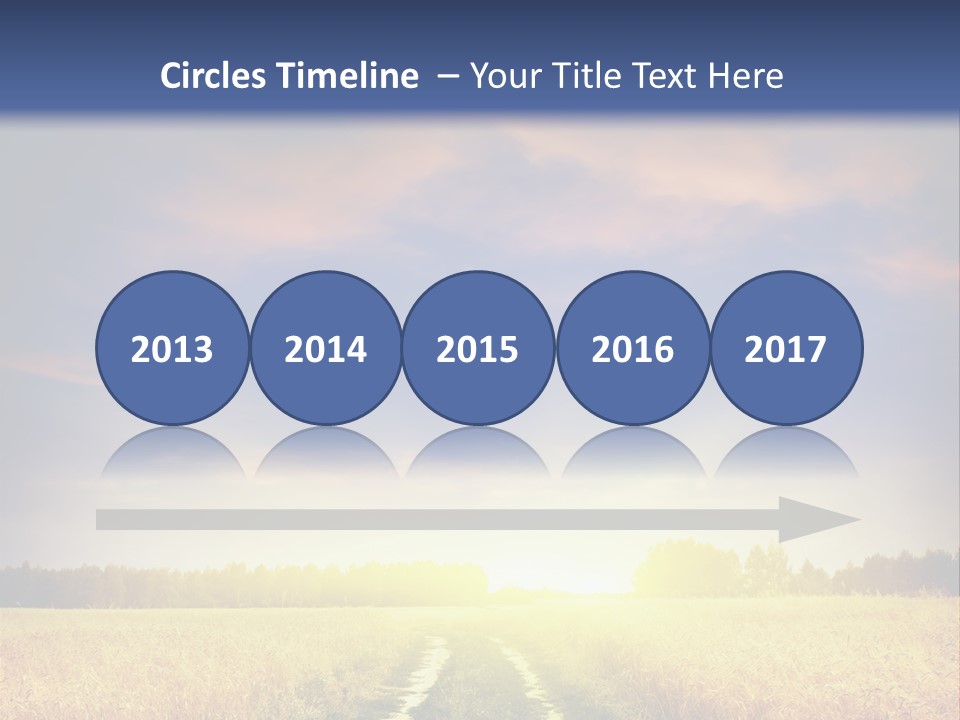 Area Road Corn PowerPoint Template