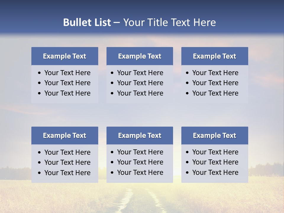 Area Road Corn PowerPoint Template