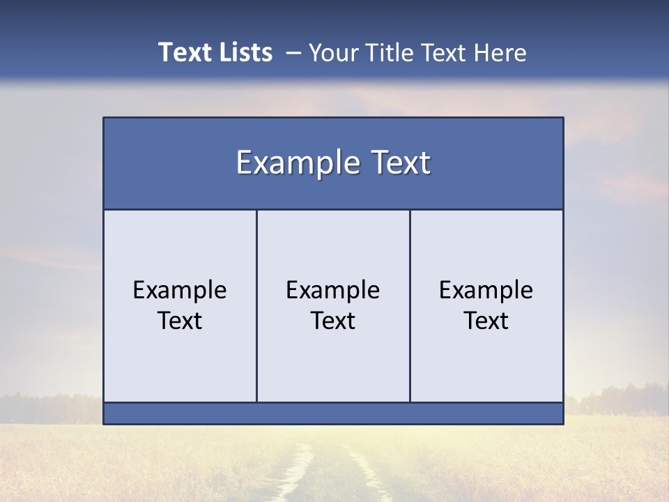 Area Road Corn PowerPoint Template