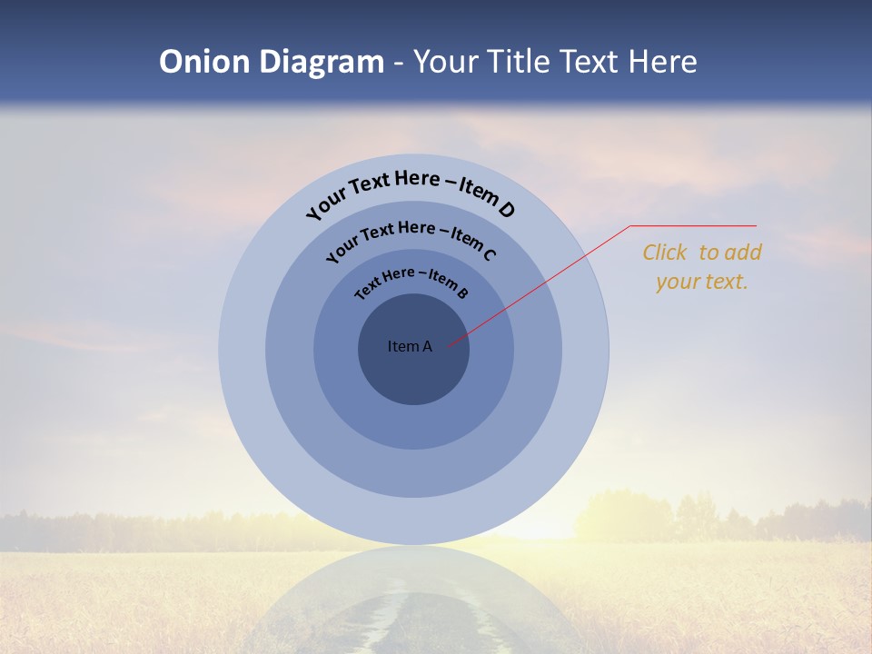 Area Road Corn PowerPoint Template
