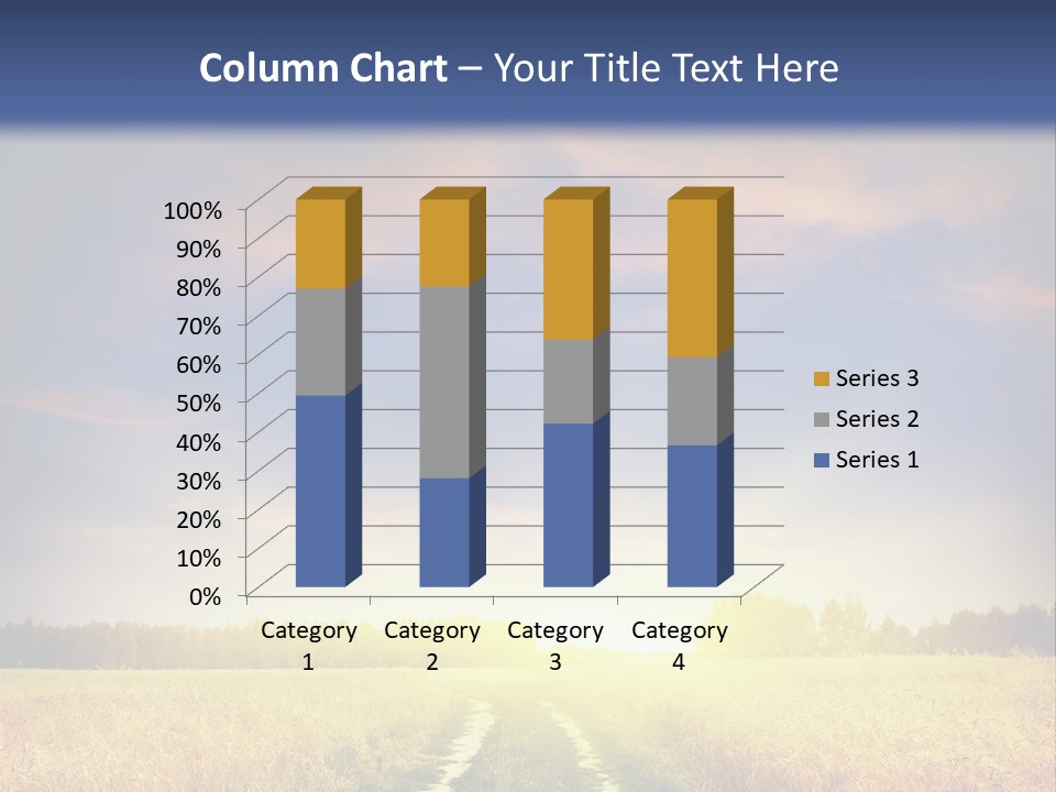 Area Road Corn PowerPoint Template