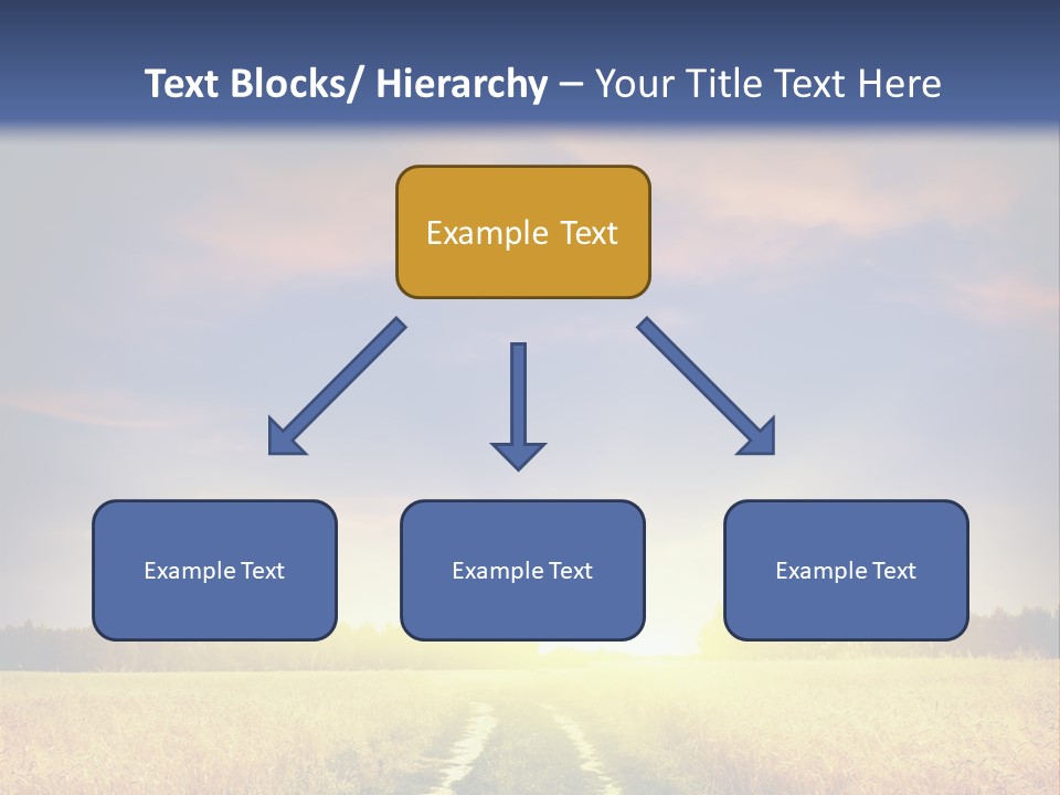 Area Road Corn PowerPoint Template