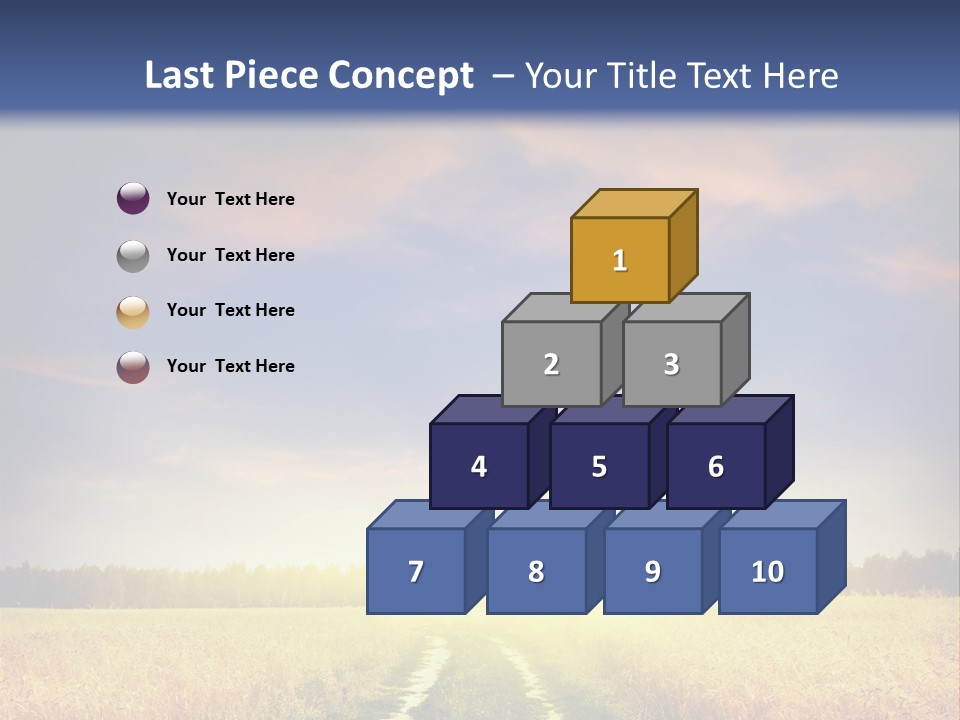 Area Road Corn PowerPoint Template