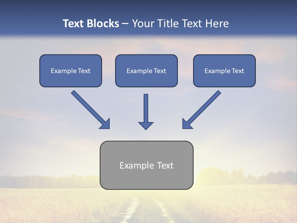 Area Road Corn PowerPoint Template