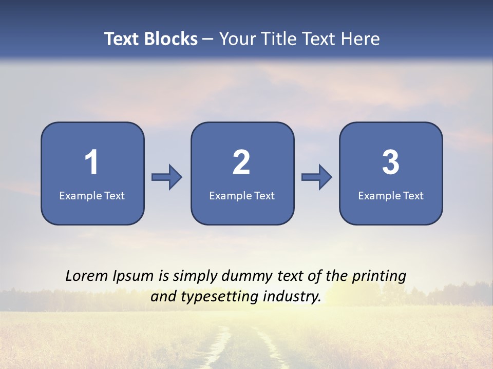 Area Road Corn PowerPoint Template