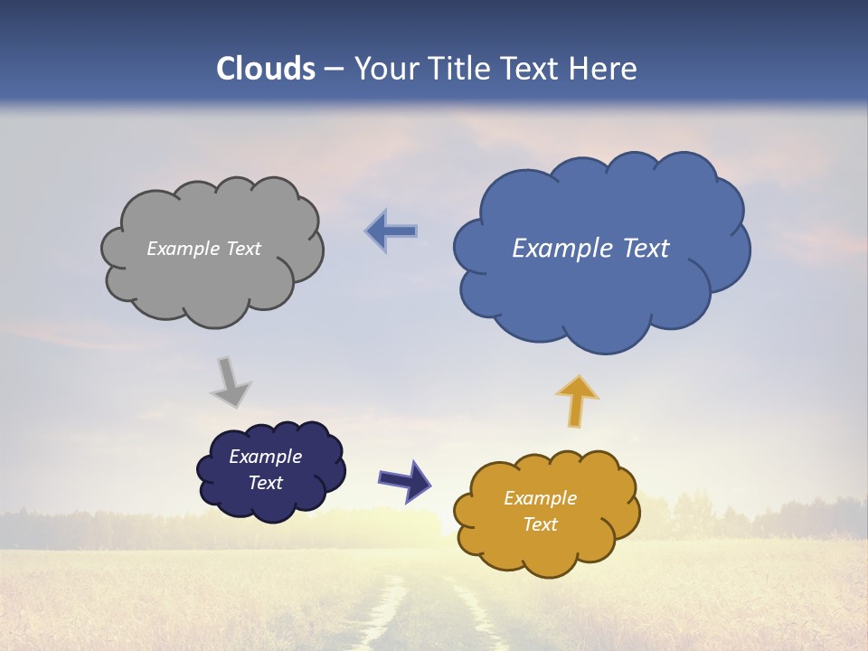 Area Road Corn PowerPoint Template