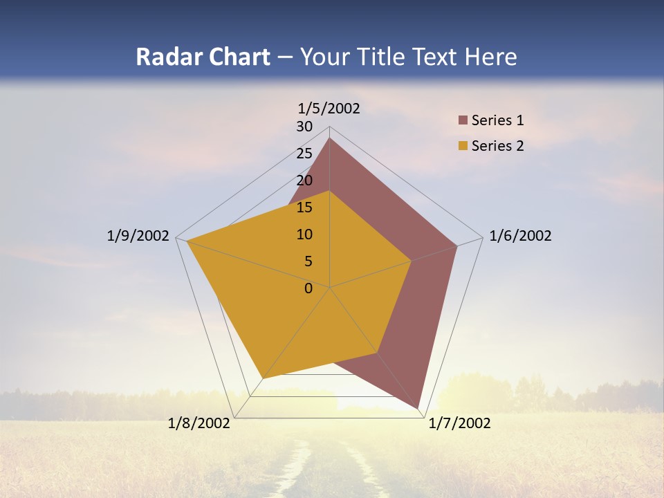 Area Road Corn PowerPoint Template