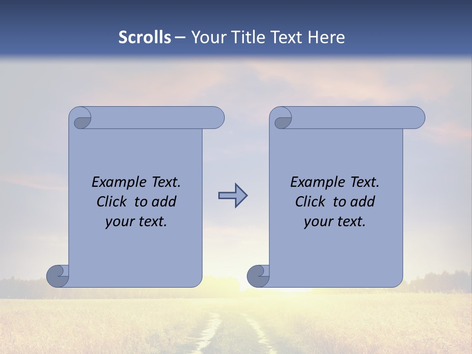 Area Road Corn PowerPoint Template