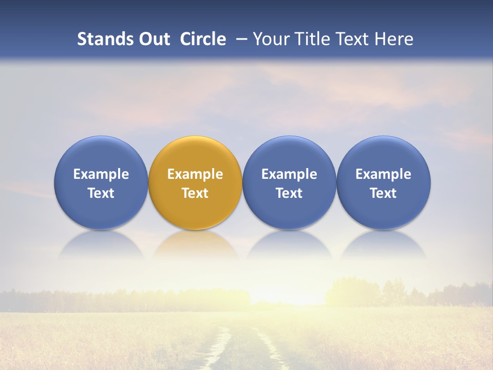 Area Road Corn PowerPoint Template