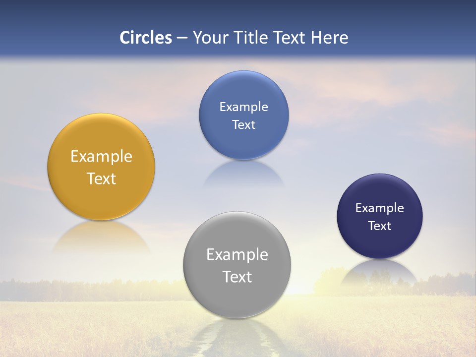 Area Road Corn PowerPoint Template