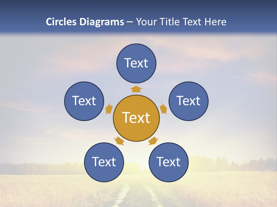 Area Road Corn PowerPoint Template