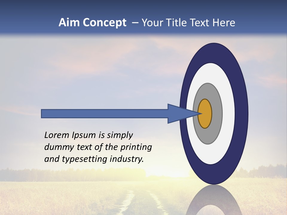 Area Road Corn PowerPoint Template
