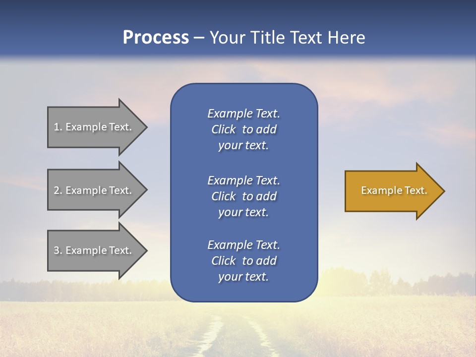 Area Road Corn PowerPoint Template