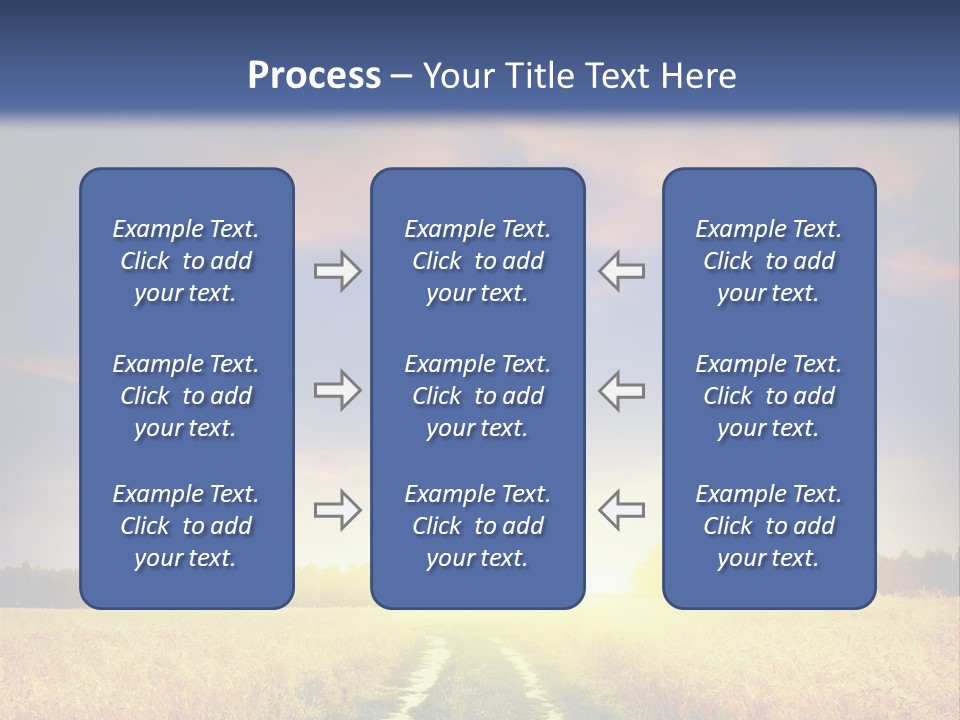Area Road Corn PowerPoint Template