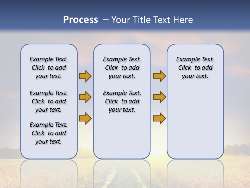 Area Road Corn PowerPoint Template
