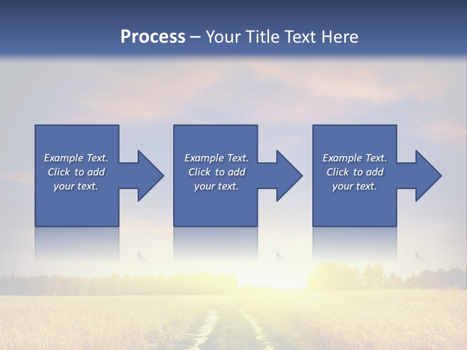 Area Road Corn PowerPoint Template