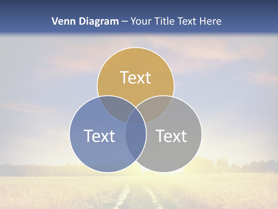 Area Road Corn PowerPoint Template