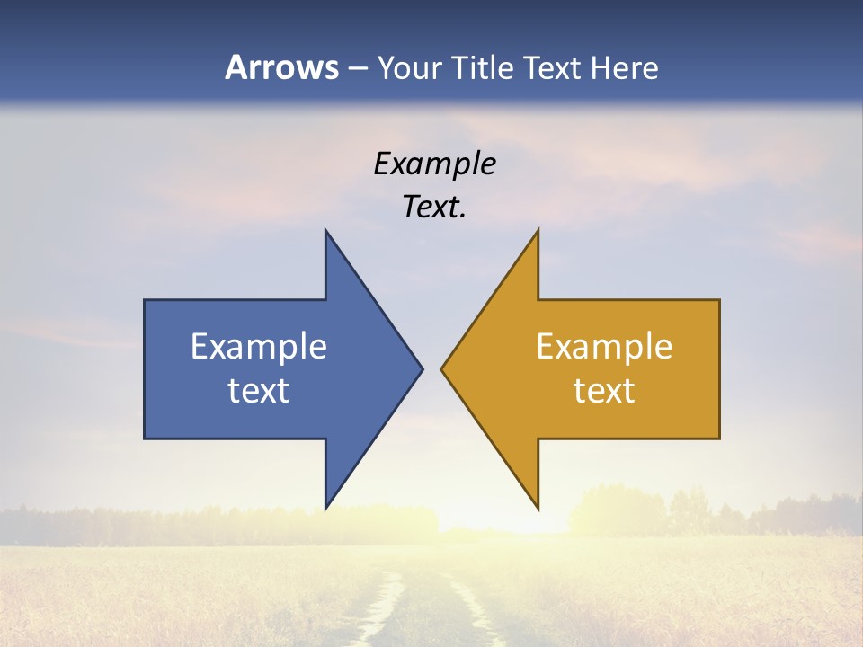 Area Road Corn PowerPoint Template