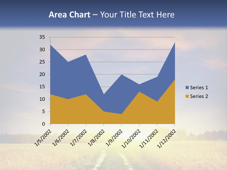 Area Road Corn PowerPoint Template