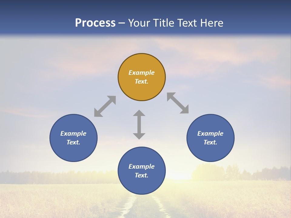 Area Road Corn PowerPoint Template