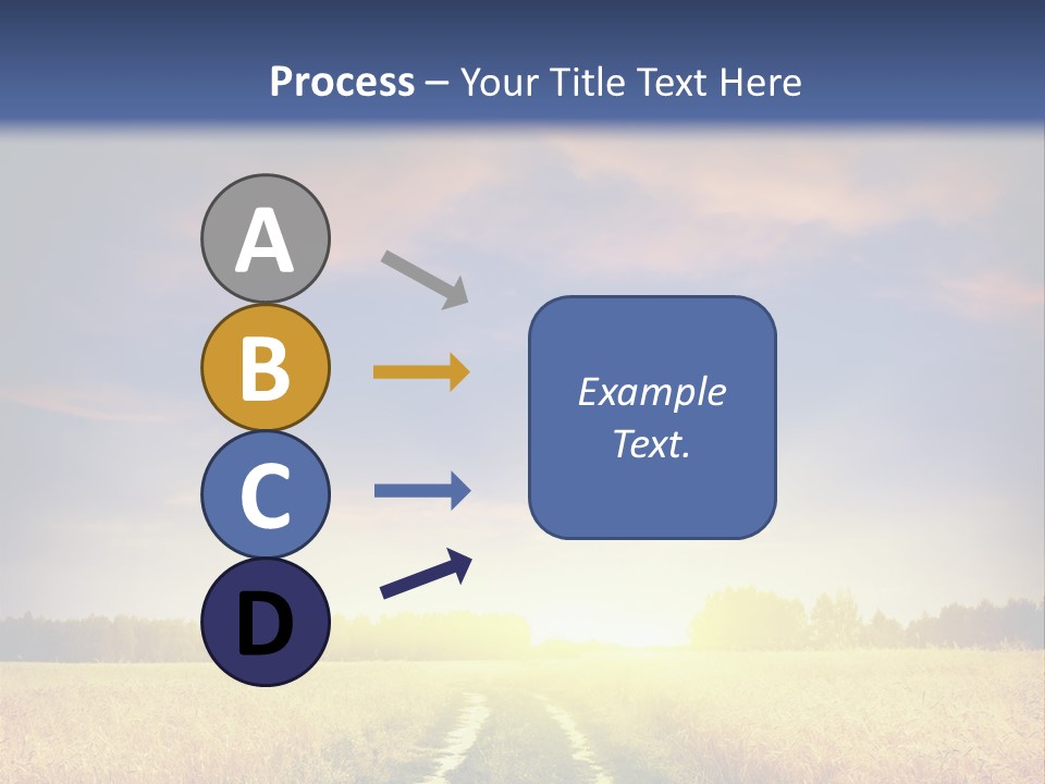 Area Road Corn PowerPoint Template