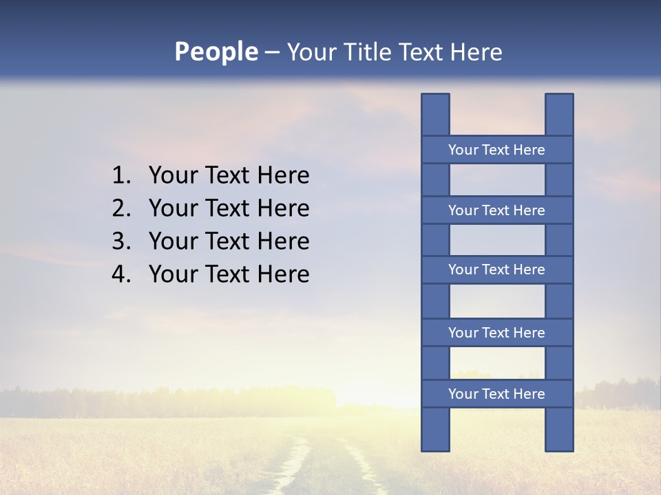 Area Road Corn PowerPoint Template