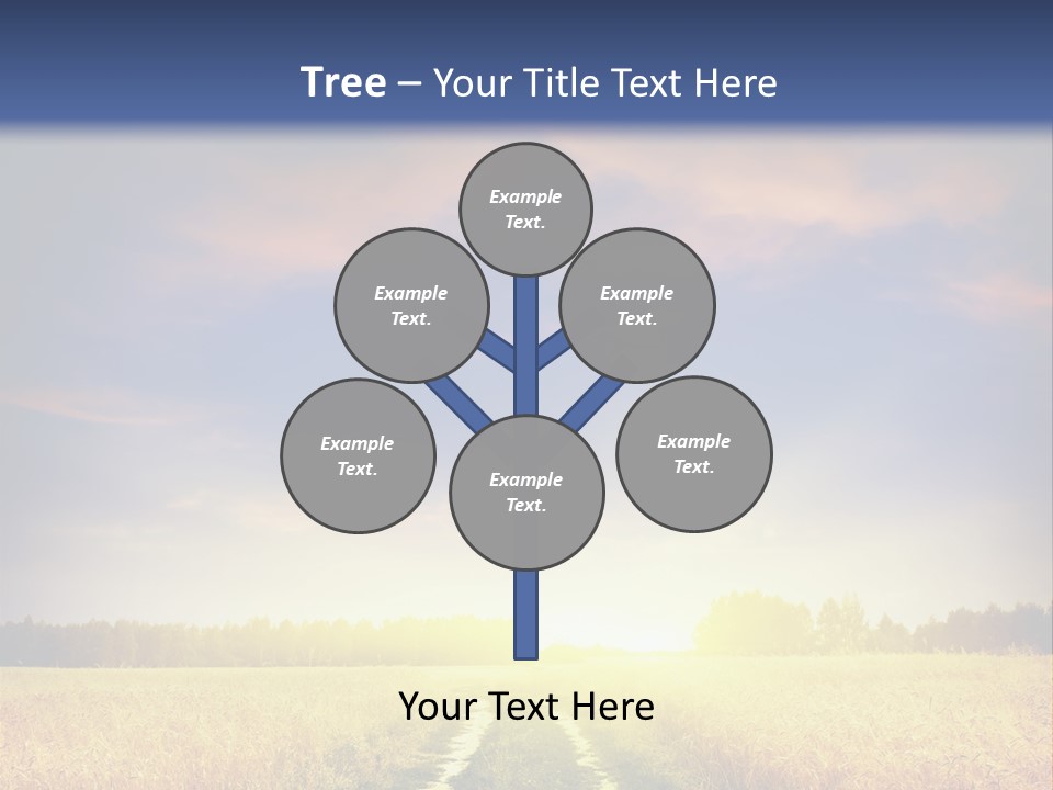 Area Road Corn PowerPoint Template