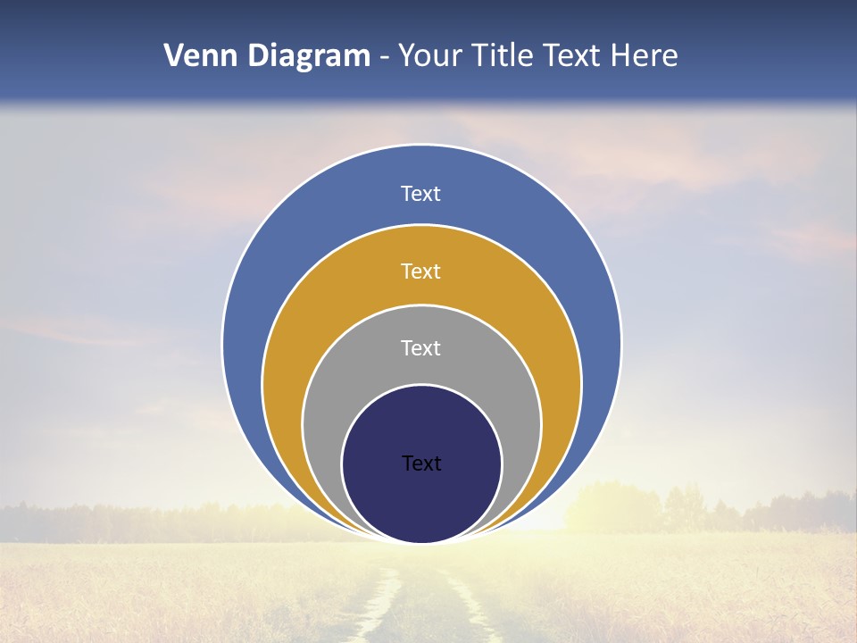 Area Road Corn PowerPoint Template