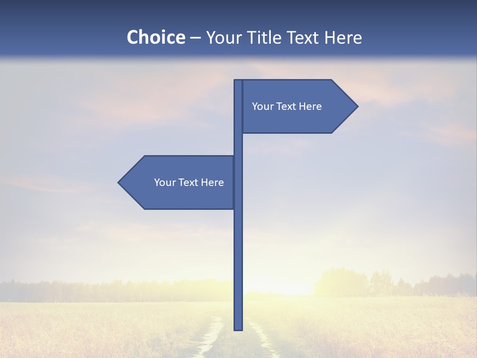 Area Road Corn PowerPoint Template