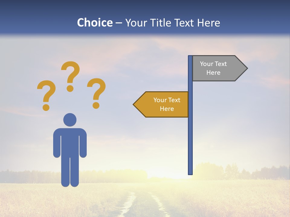 Area Road Corn PowerPoint Template