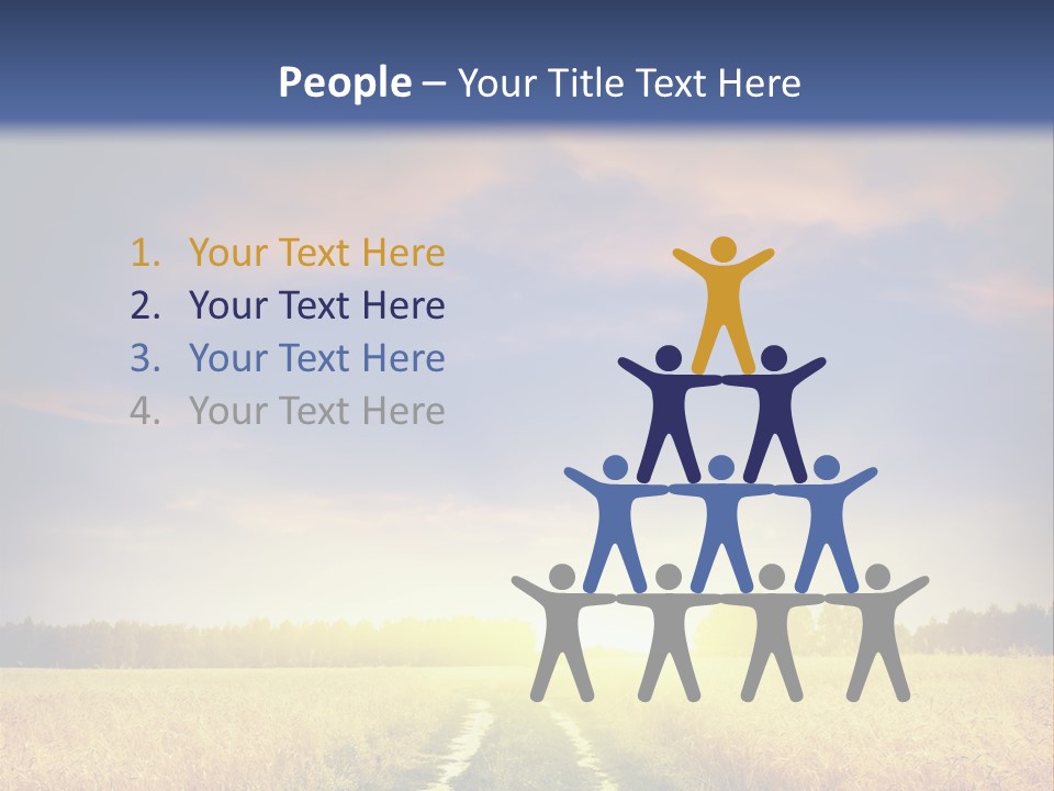 Area Road Corn PowerPoint Template