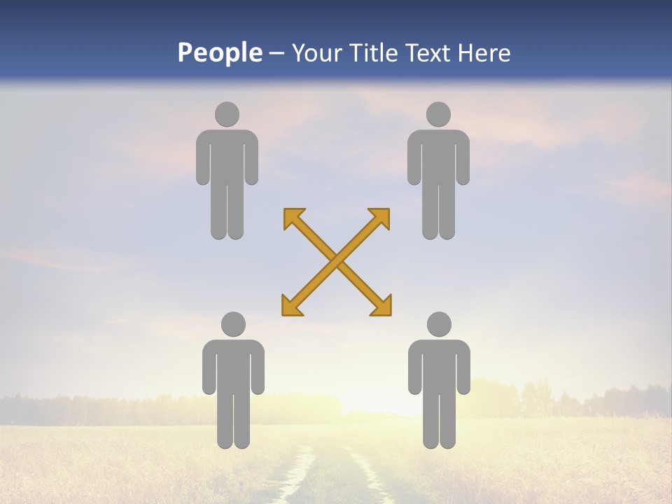 Area Road Corn PowerPoint Template