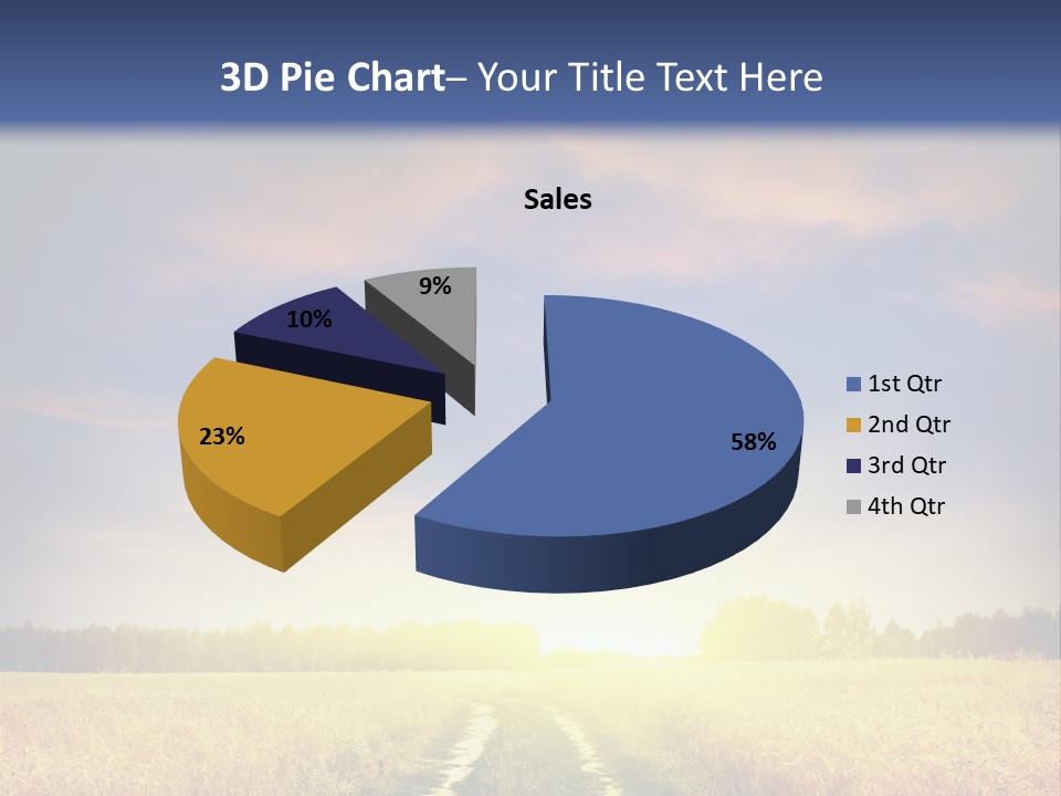 Area Road Corn PowerPoint Template