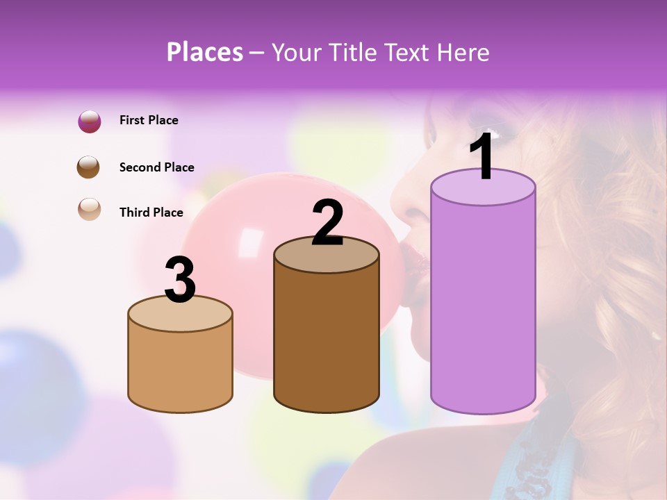 Blowing Bubble Gum PowerPoint Template