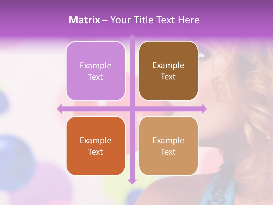 Blowing Bubble Gum PowerPoint Template