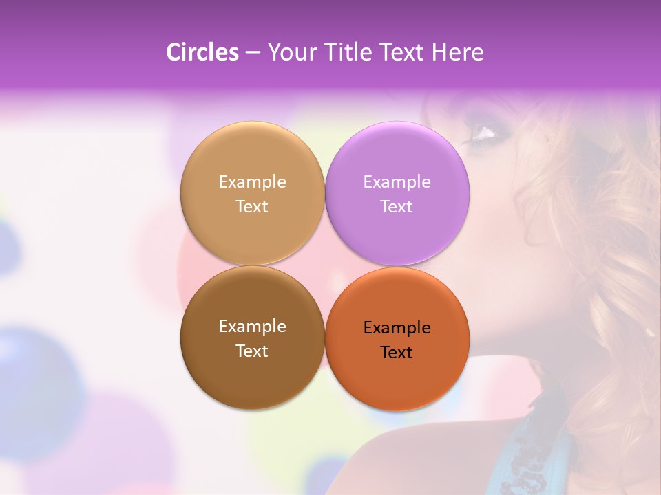 Blowing Bubble Gum PowerPoint Template