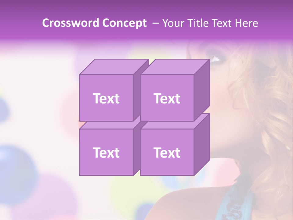 Blowing Bubble Gum PowerPoint Template