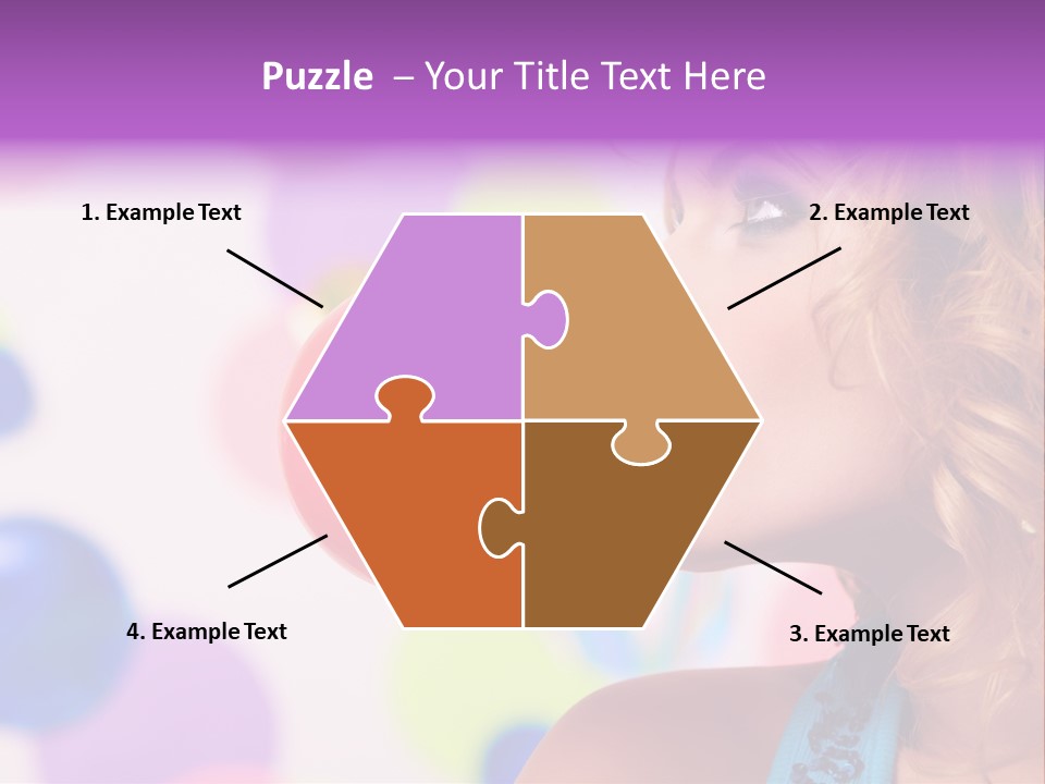 Blowing Bubble Gum PowerPoint Template