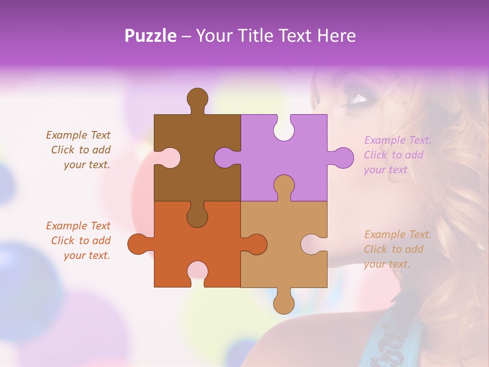 Blowing Bubble Gum PowerPoint Template