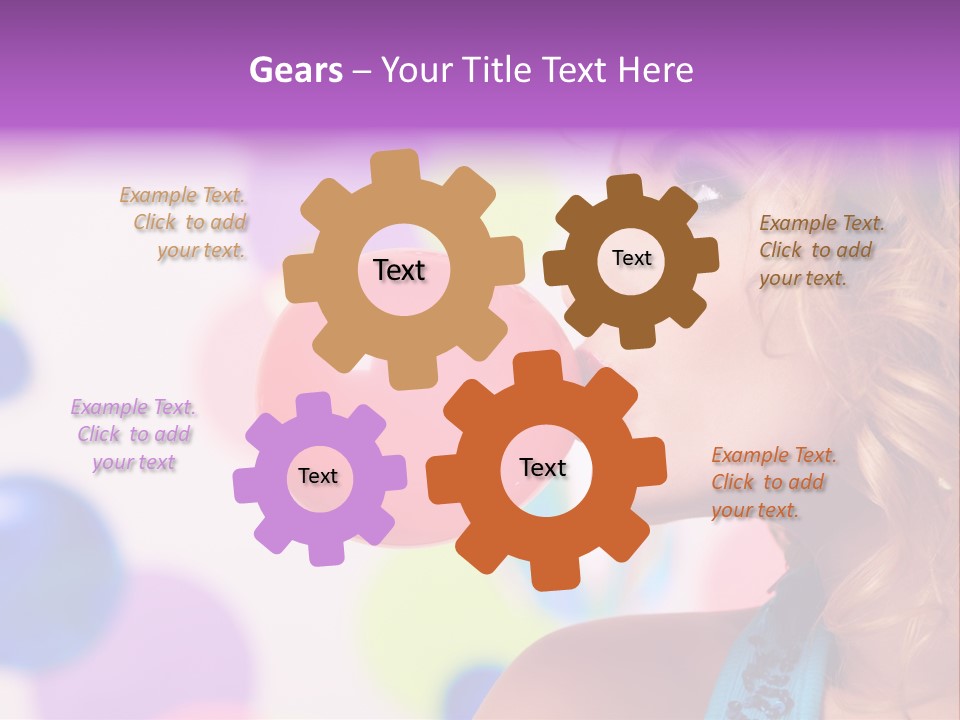 Blowing Bubble Gum PowerPoint Template