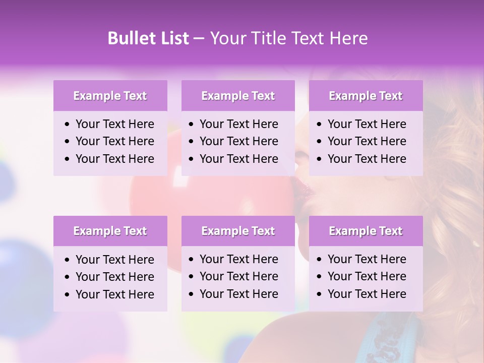 Blowing Bubble Gum PowerPoint Template
