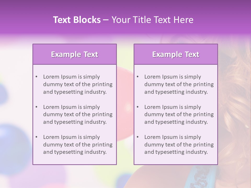 Blowing Bubble Gum PowerPoint Template