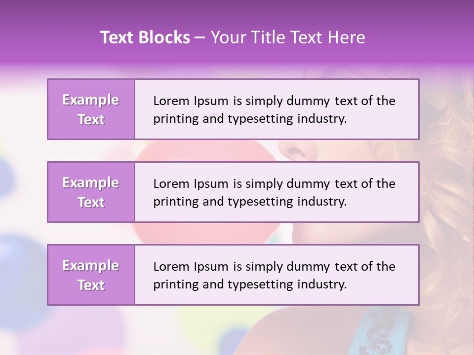 Blowing Bubble Gum PowerPoint Template