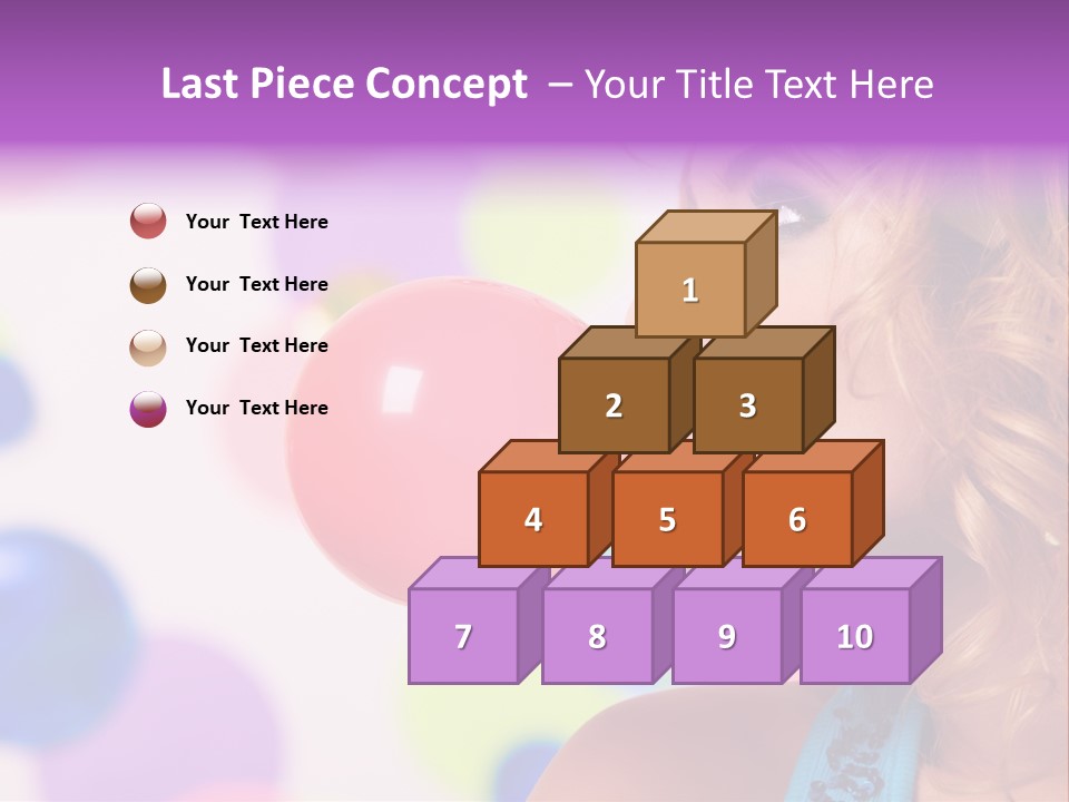 Blowing Bubble Gum PowerPoint Template