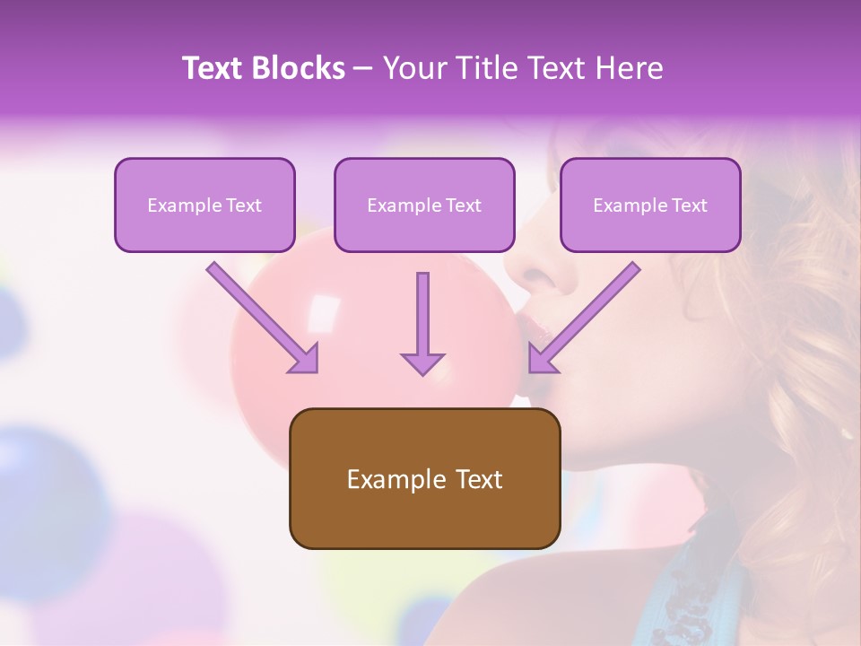 Blowing Bubble Gum PowerPoint Template