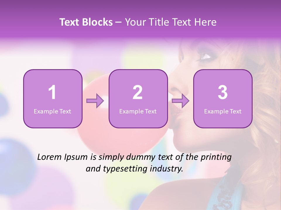 Blowing Bubble Gum PowerPoint Template