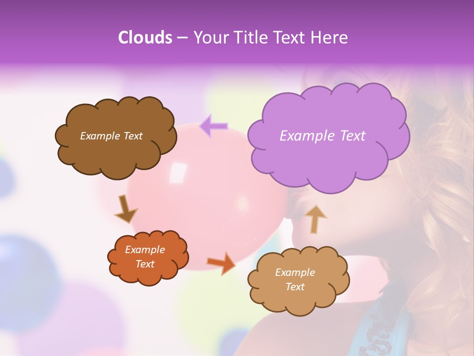 Blowing Bubble Gum PowerPoint Template